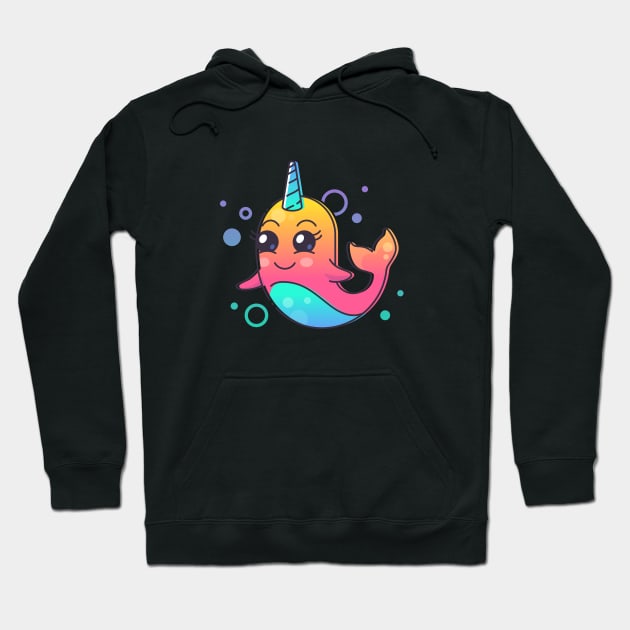 Cute Narwhal Hoodie by LR_Collections